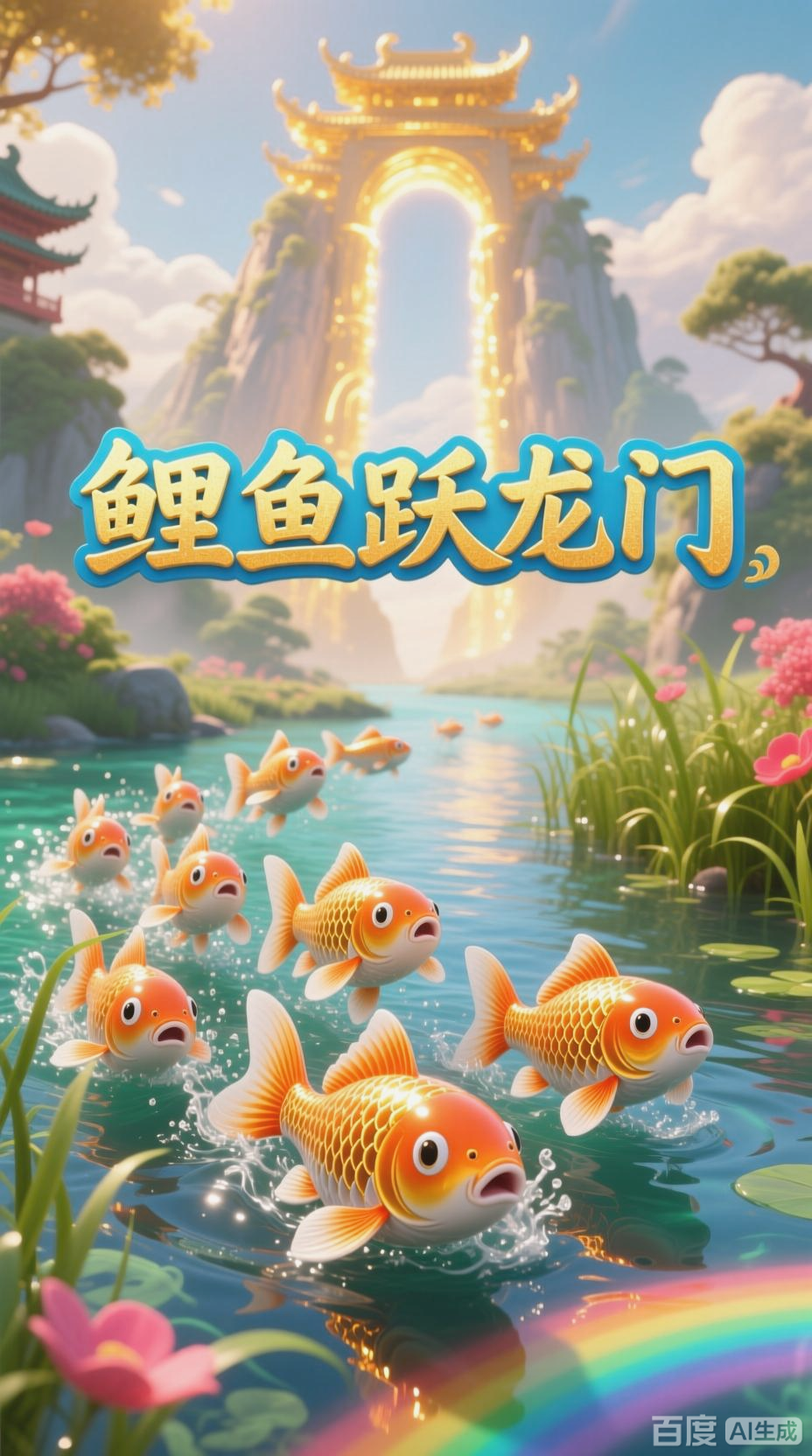 小鲤鱼跃龙门,勇气成就梦想