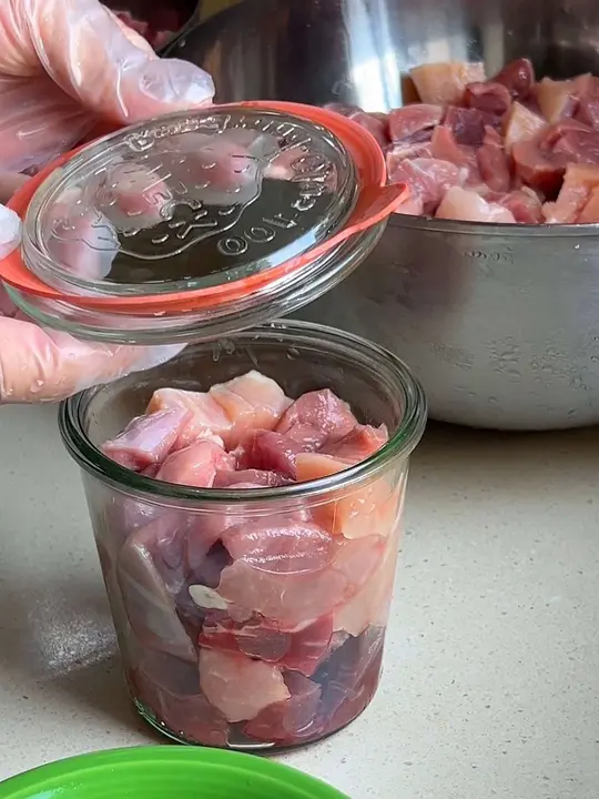 切肉肉做犬子猫子们的自制罐头