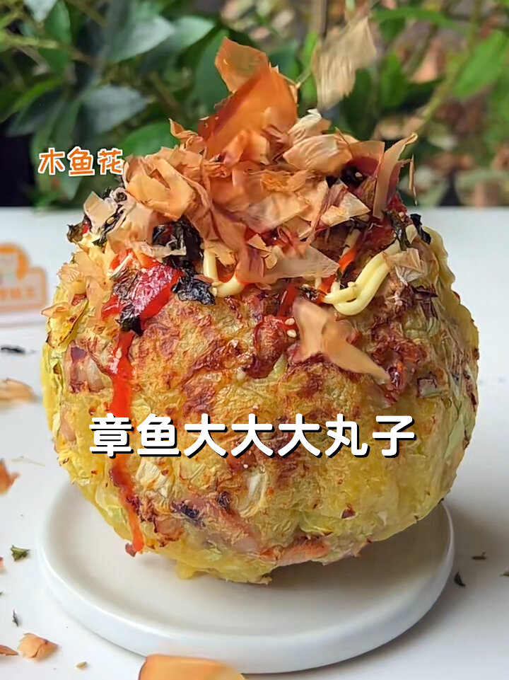 来一个章鱼大大大丸子!这就是幸福的味道!