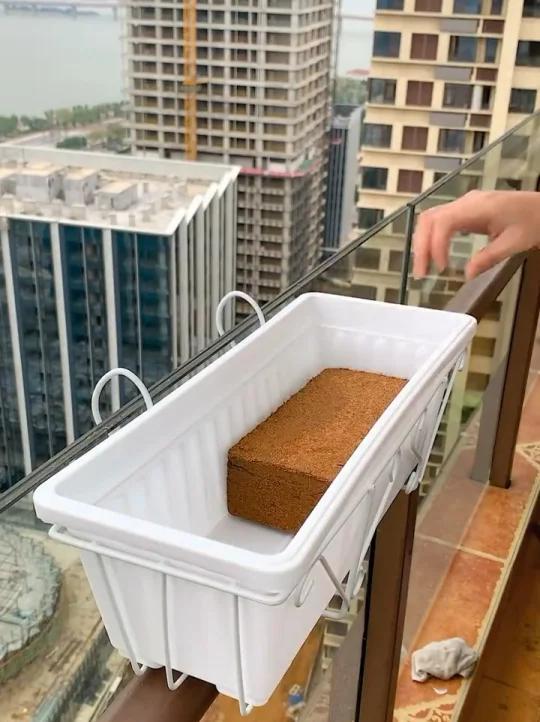 有了这块椰砖营养土，在阳台也能种植花草青菜了，高温杀菌，没有虫卵