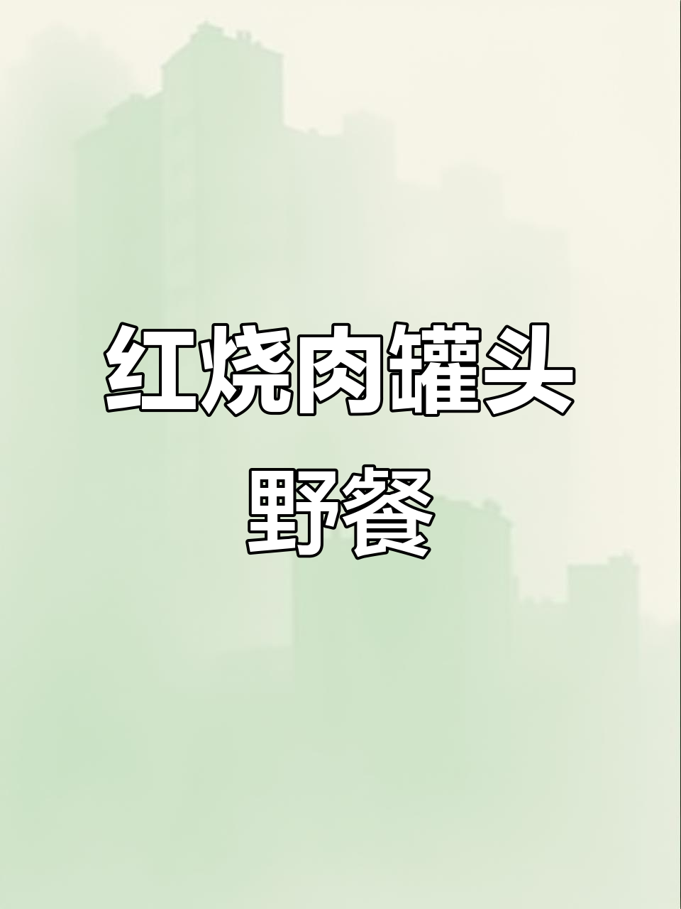 野餐必备!上海梅林红烧猪肉罐头,配娃娃菜超香