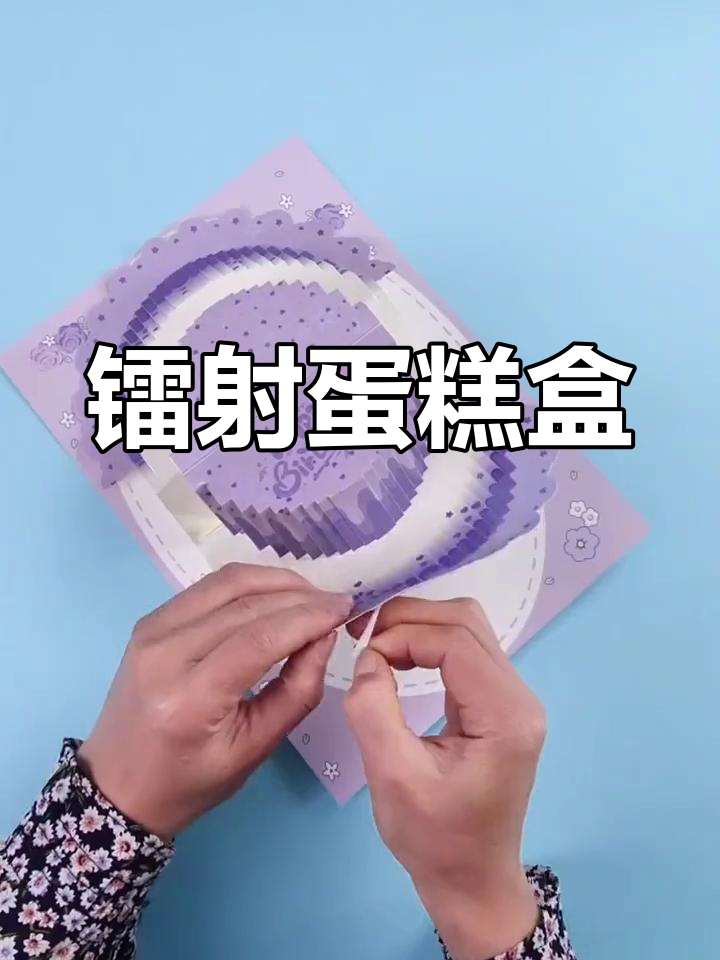 新品镭射蛋糕盒,精致立体设计,两种图案可选