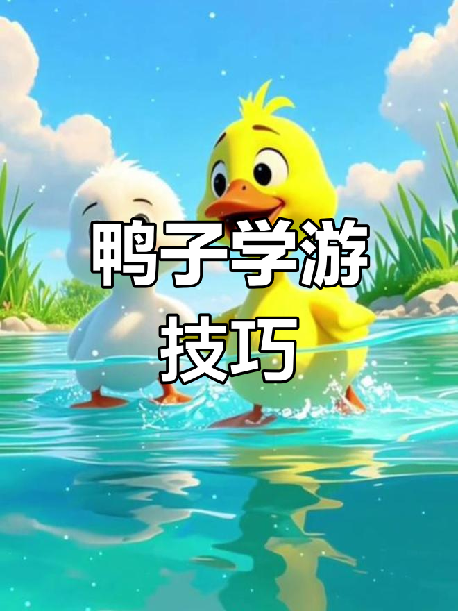 小鸭子的游泳秘密,欢欢教悠悠如何轻松掌握