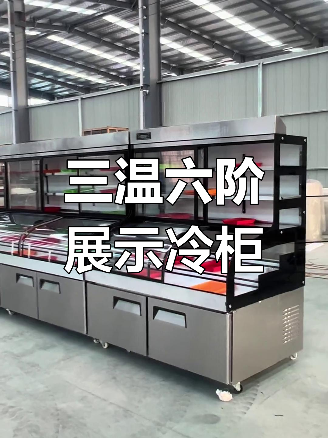 烧烤店、酒店必备!三温六阶梯展示冰柜,定制灵活又实用
