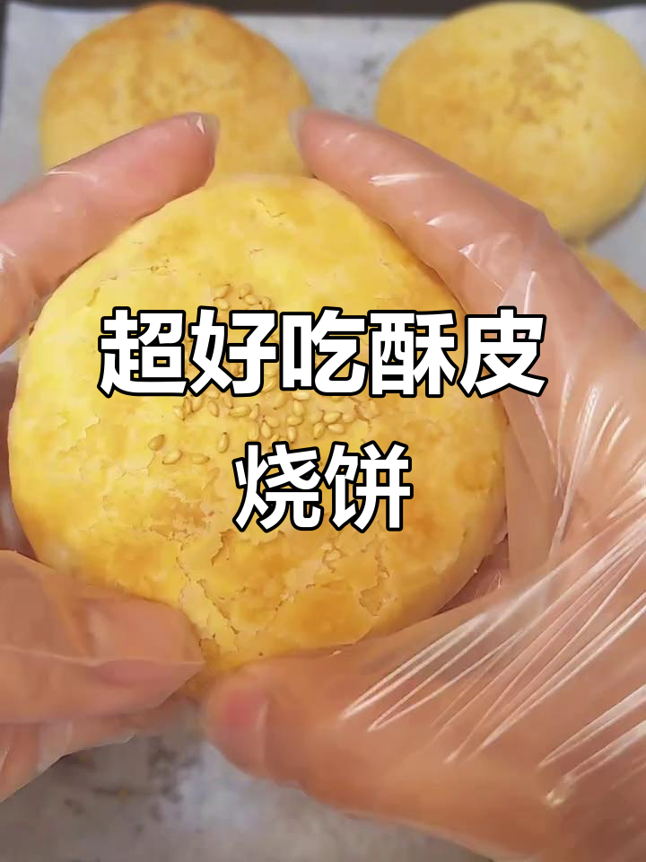 酥皮肉烧饼,外焦里嫩,做法超简单