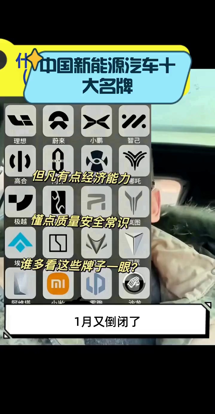 中国新能源汽车十大名牌