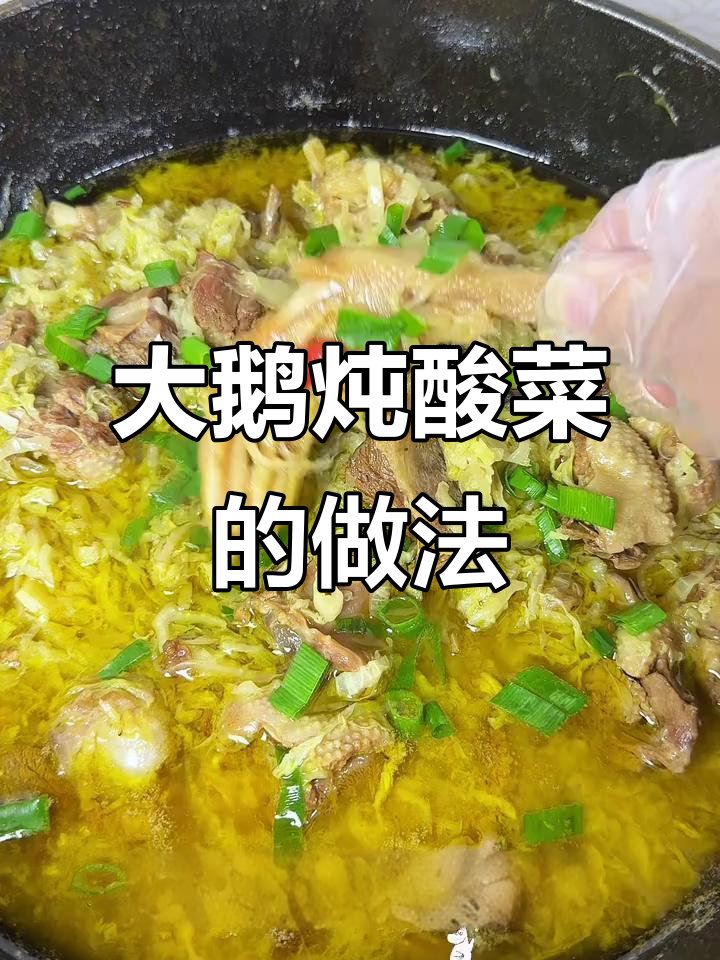 冬季必吃大鹅炖酸菜,家常做法超简单