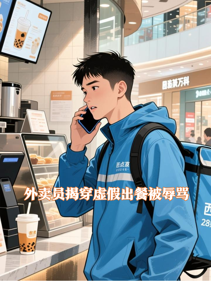 我叫你爹!外卖员揭穿一点点奶茶虚假出货被辱骂
