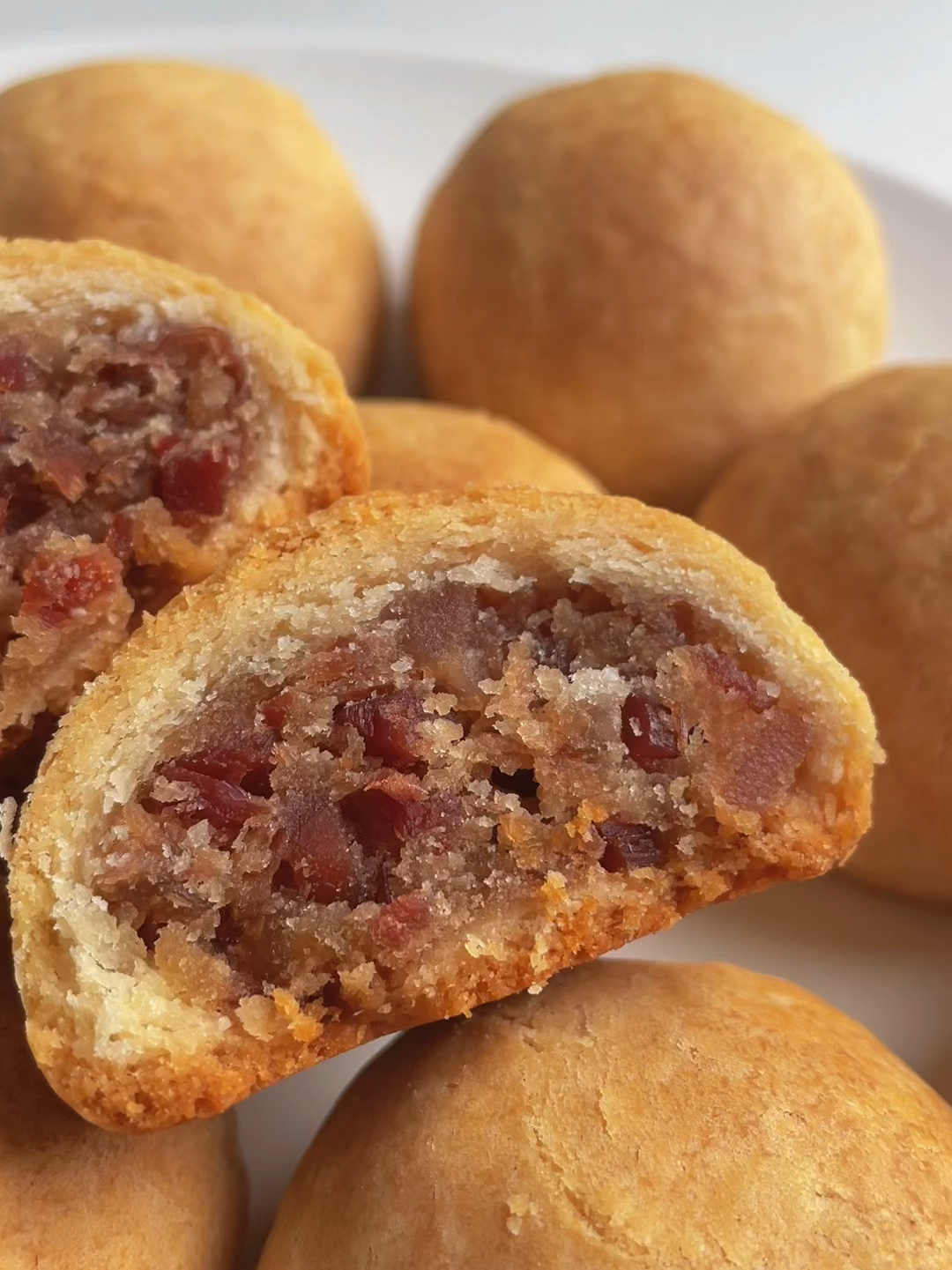 「保姆级教程」滇式玫瑰云腿月饼