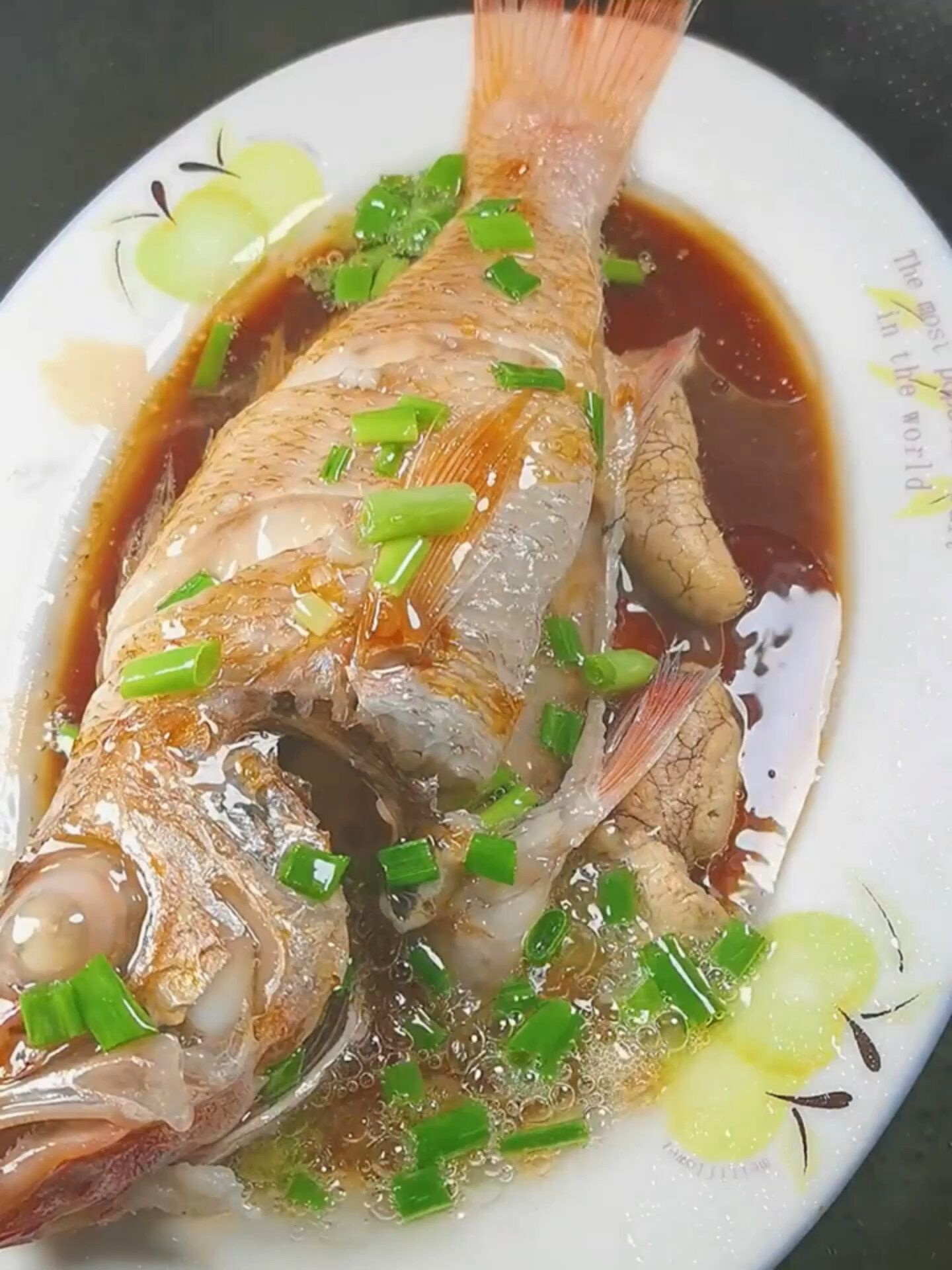 葱油红果鲤|赤鯥,口感鲜香嫩 油脂丰富