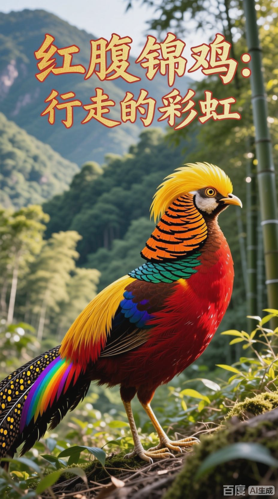 红腹锦鸡:生态与文化的瑰宝
