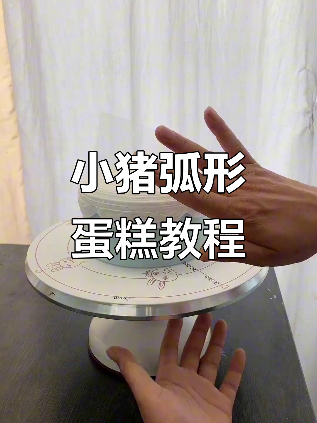 制作弧形小猪蛋糕,步骤详解大公开