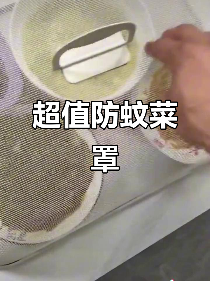防蚊菜罩让餐桌更干净,铁艺材质稳固耐用