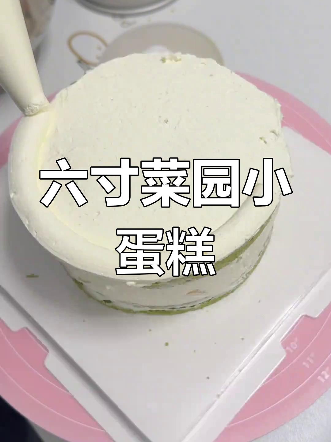 6寸菜园蛋糕制作大揭秘,芒果、奥利奥与防潮糖膏的完美结合