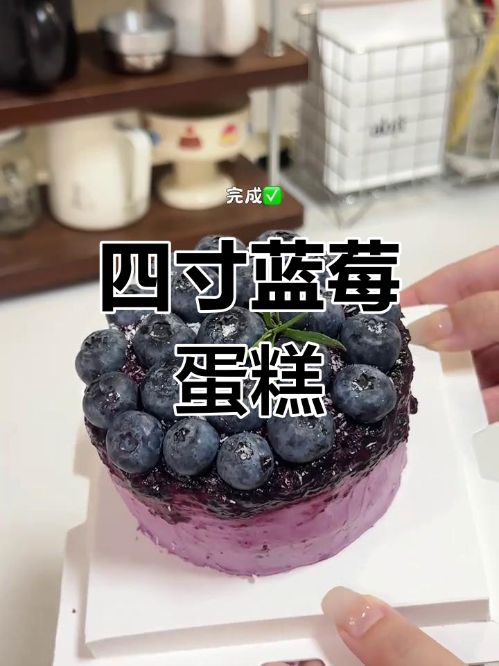 蓝莓蛋糕,清新酸甜,四寸完美适合1-2人享用!
