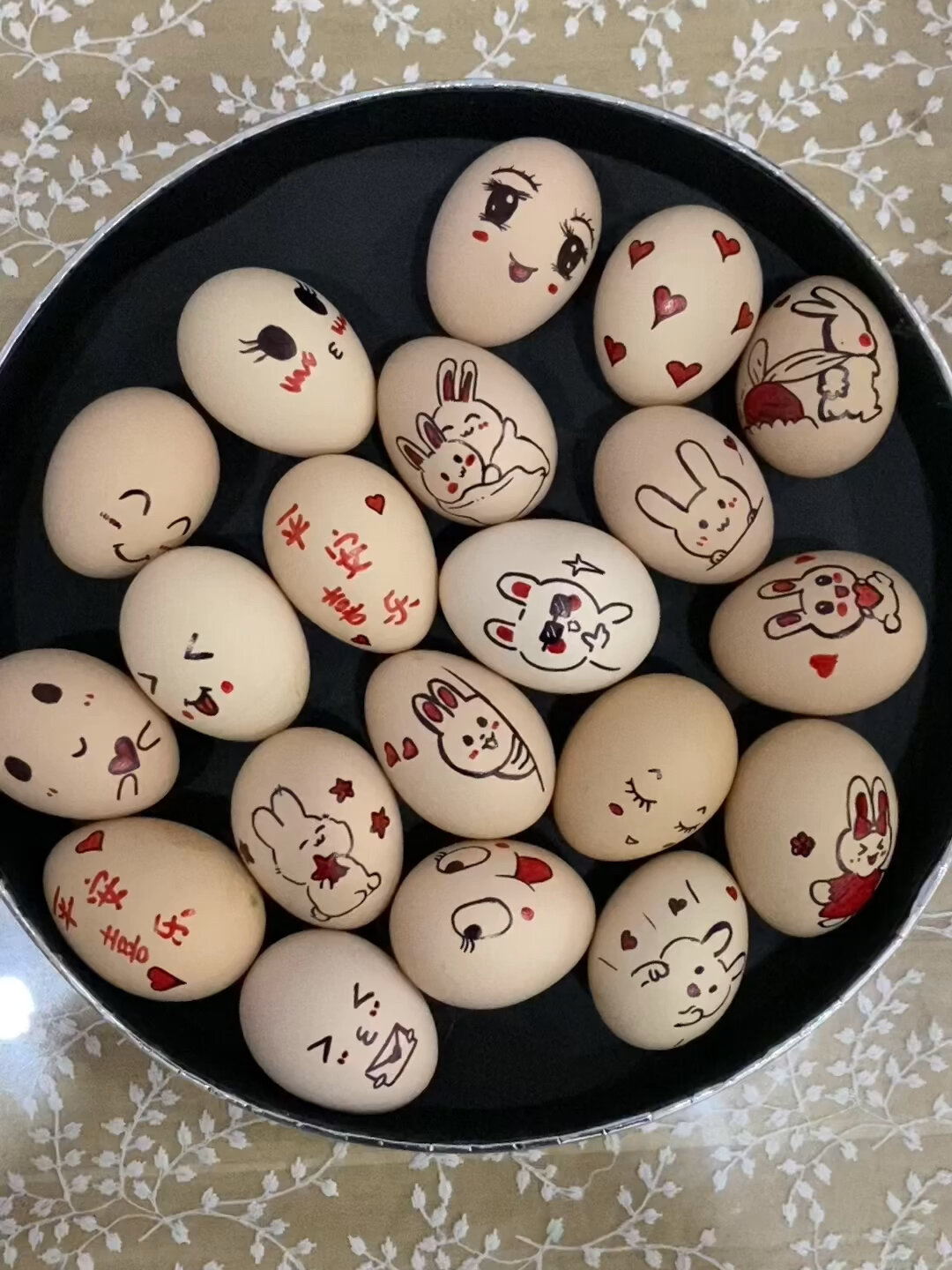 手绘鸡蛋