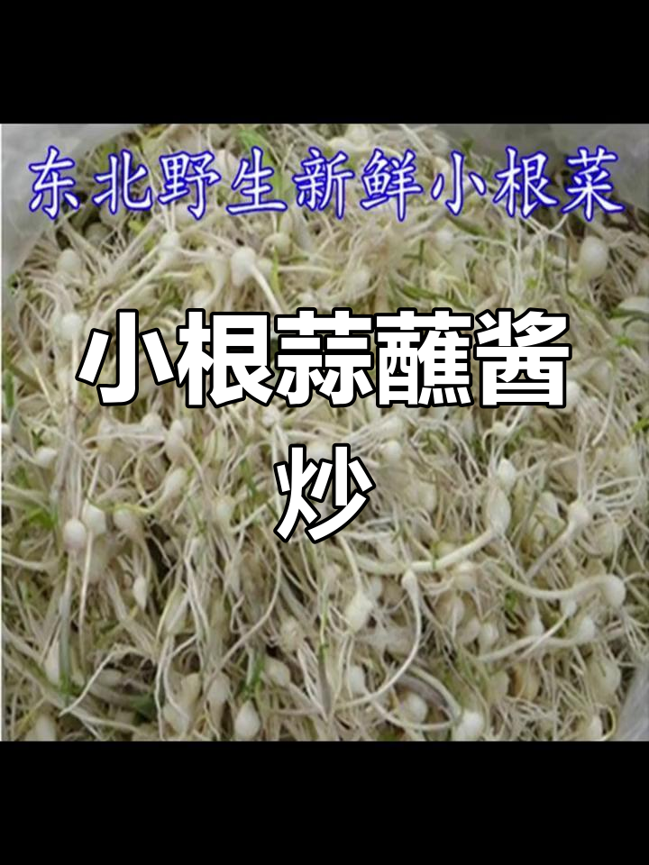 纯天然绿色食品:韮白炒鸡蛋,搭配小根蒜