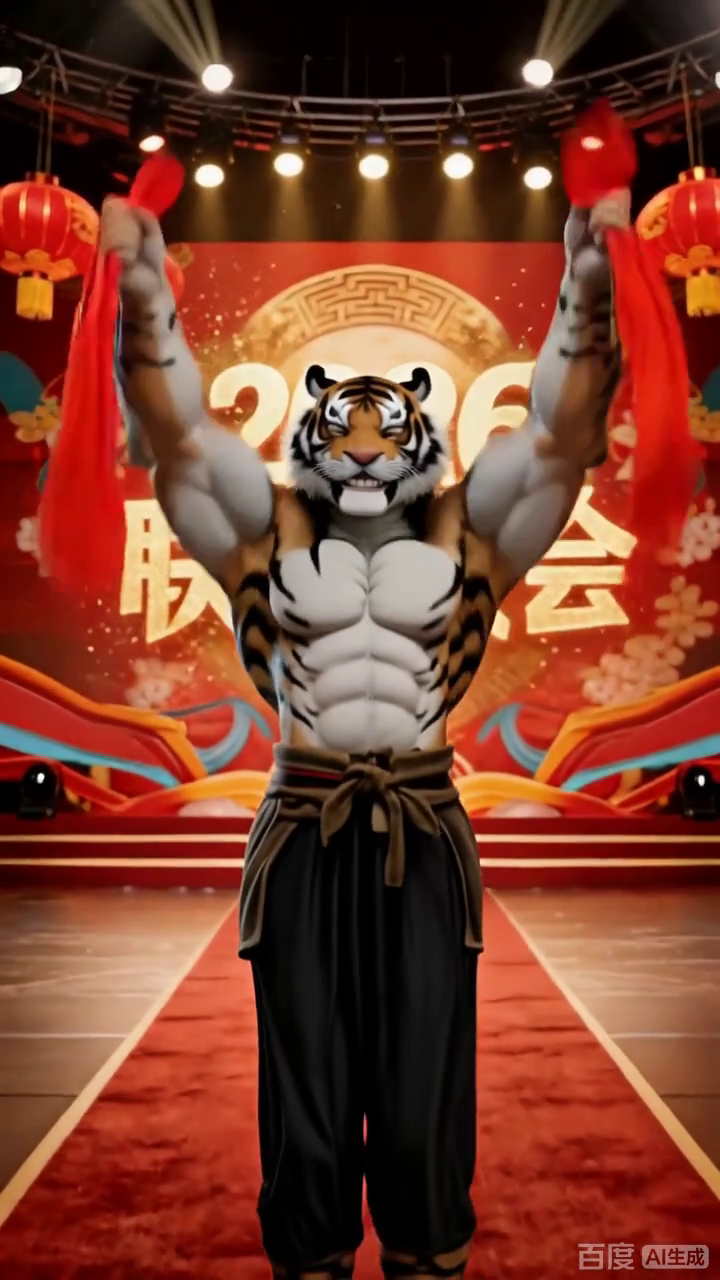 肌肉虎贺岁啦
