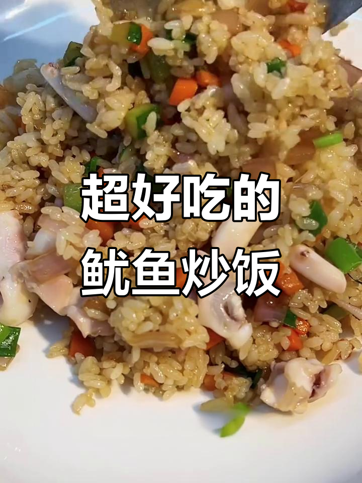 鱿鱼炒饭,爷俩最爱吃的美味!