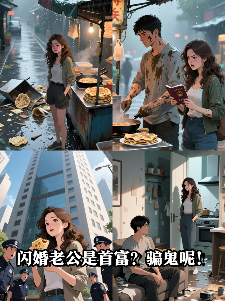 路边捡的穷老公竟是全球首富,她反手砸了煎饼车!