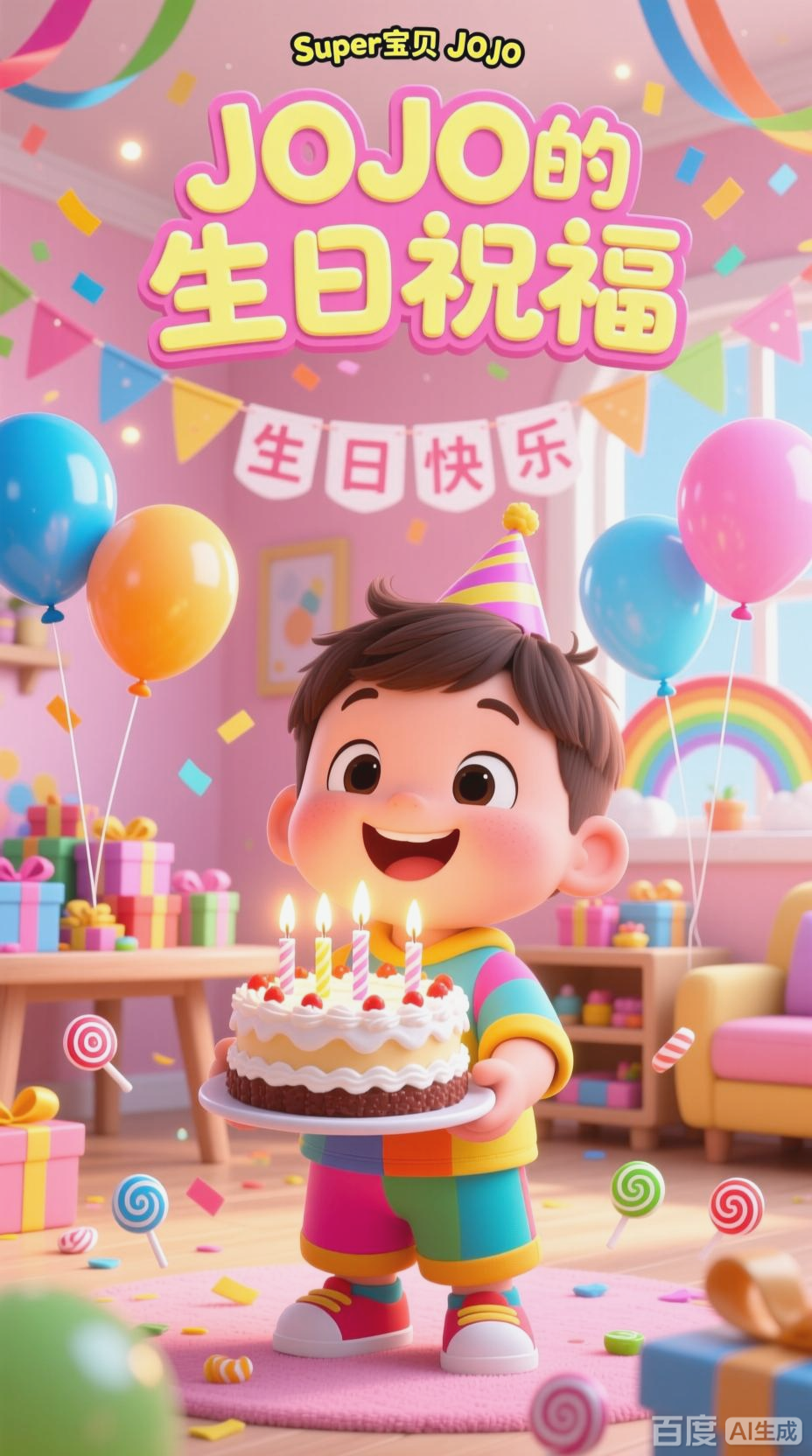 超级宝贝JOJO祝李妙格生日快乐