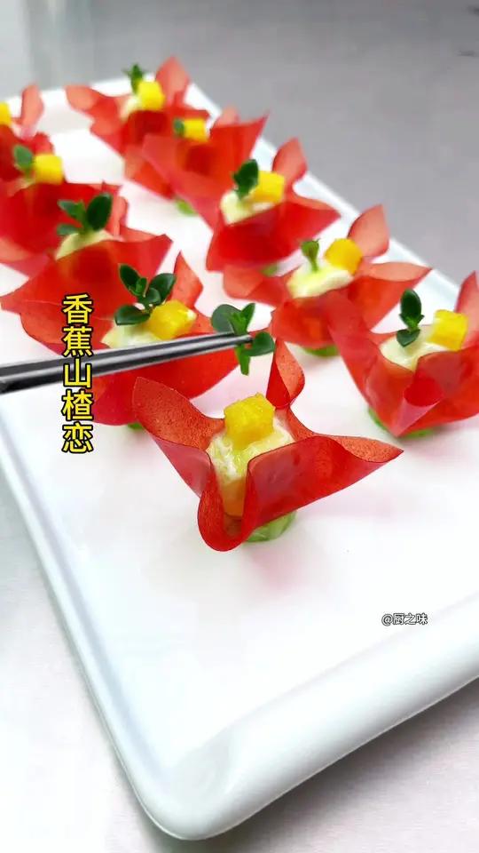普通香蕉这样一做瞬间价格翻了十几倍,原来做法这个简单 制作过程 摆盘技巧 冷菜 美食