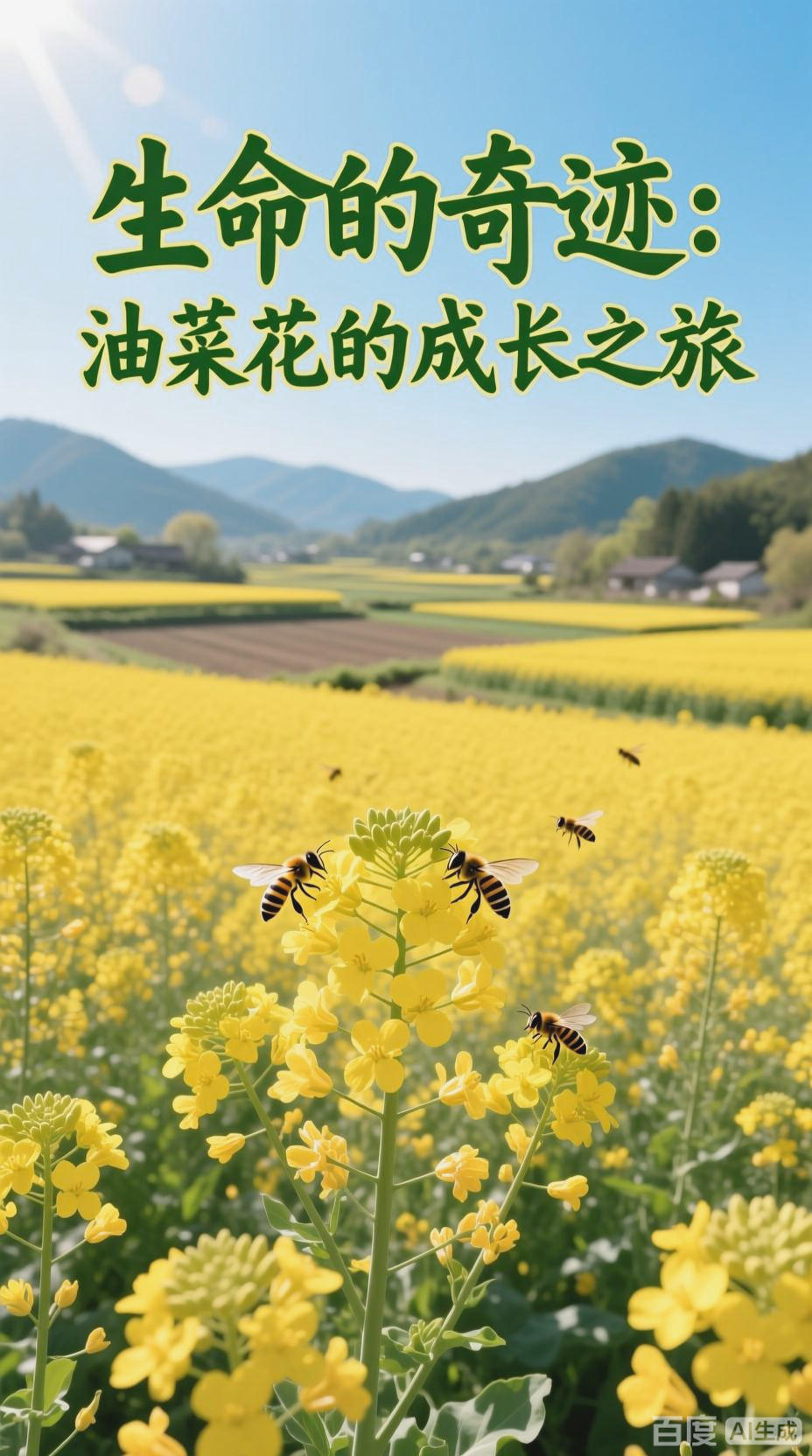 油菜生长,自然生命的奇迹
