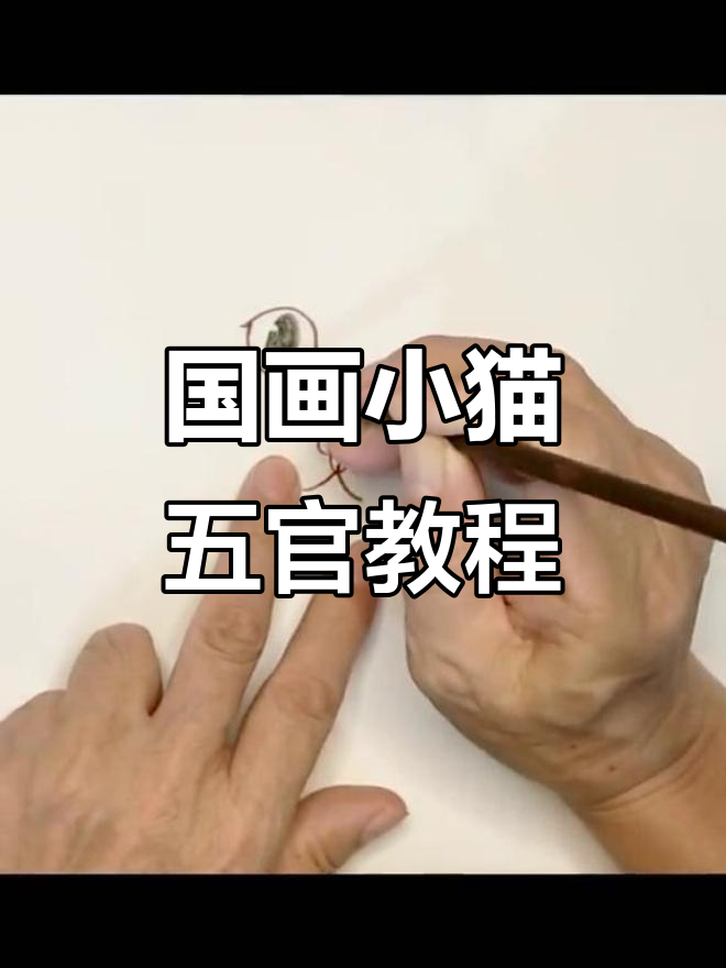 小猫五官画法与色彩技巧,轻松掌握国画风格