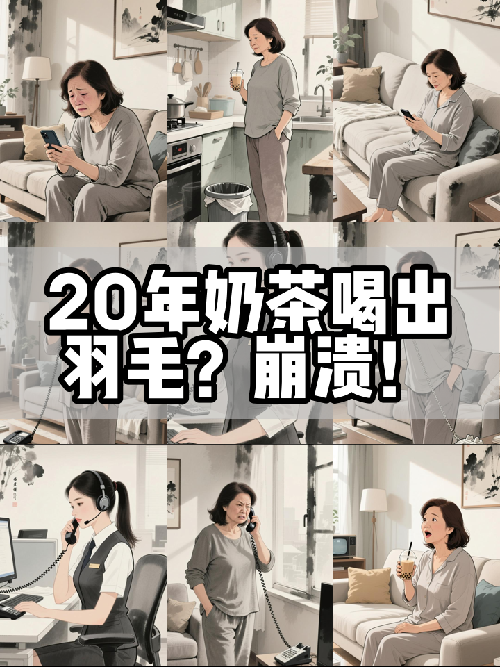 女子喝香飘飘奶茶20多年，喝出羽毛状异物：我的精神寄托没了