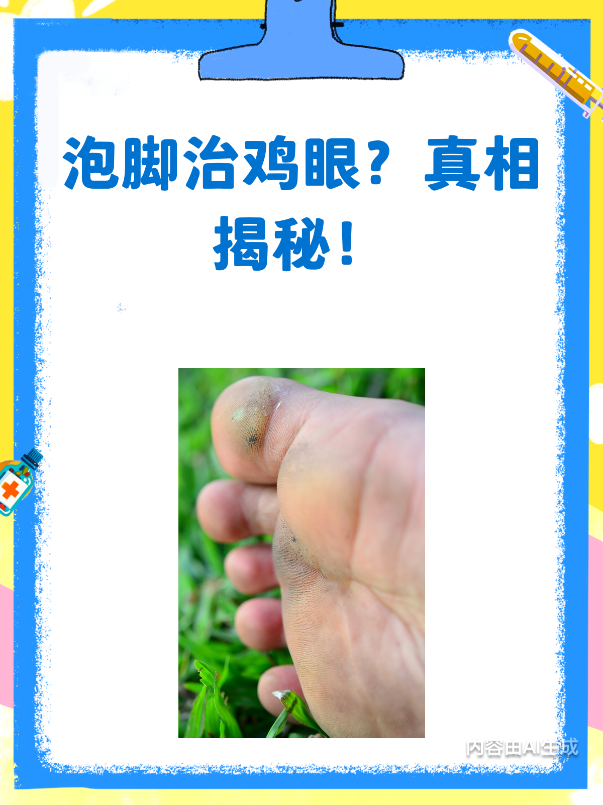 泡脚能治鸡眼?别再被误导啦!