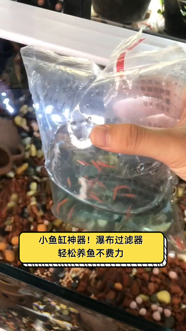 小鱼缸神器!瀑布过滤器,轻松养鱼不费力