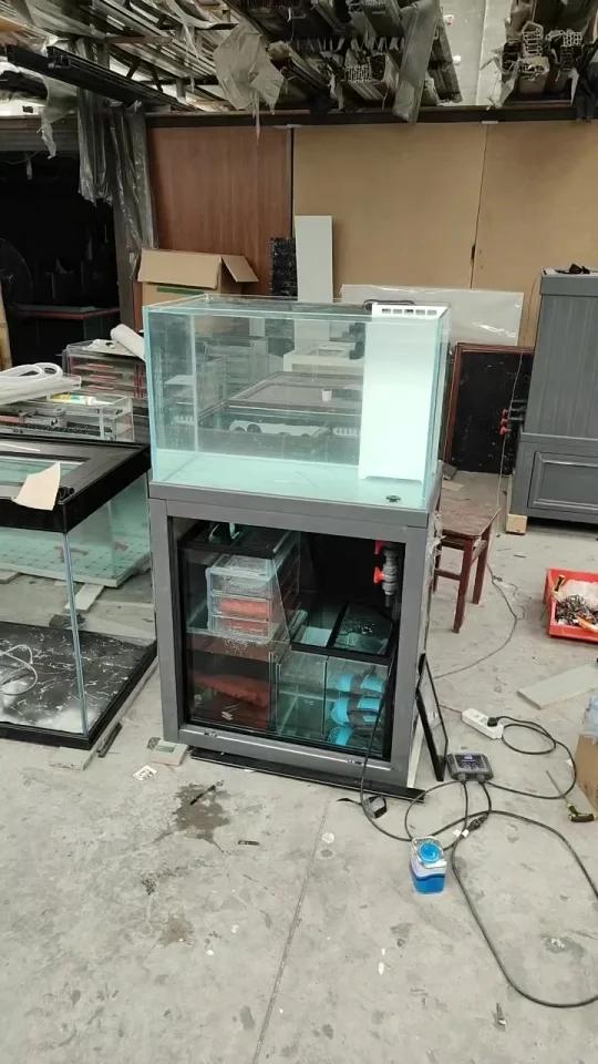 鱼友定制75×45灰色款金鱼缸,正在试水运行