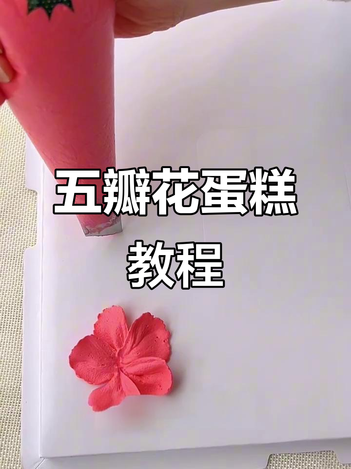 轻松学会五瓣花蛋糕裱法,两款经典造型教你玩转玫瑰花嘴