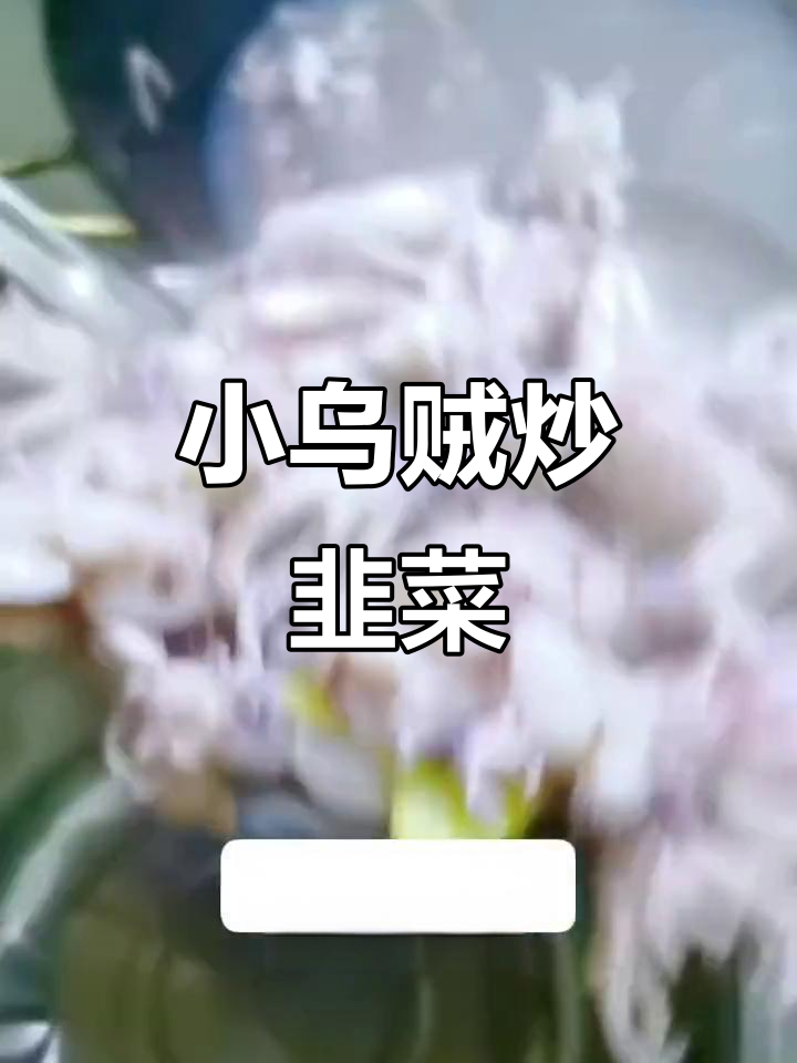 韭菜炒小乌贼,家常美味轻松做