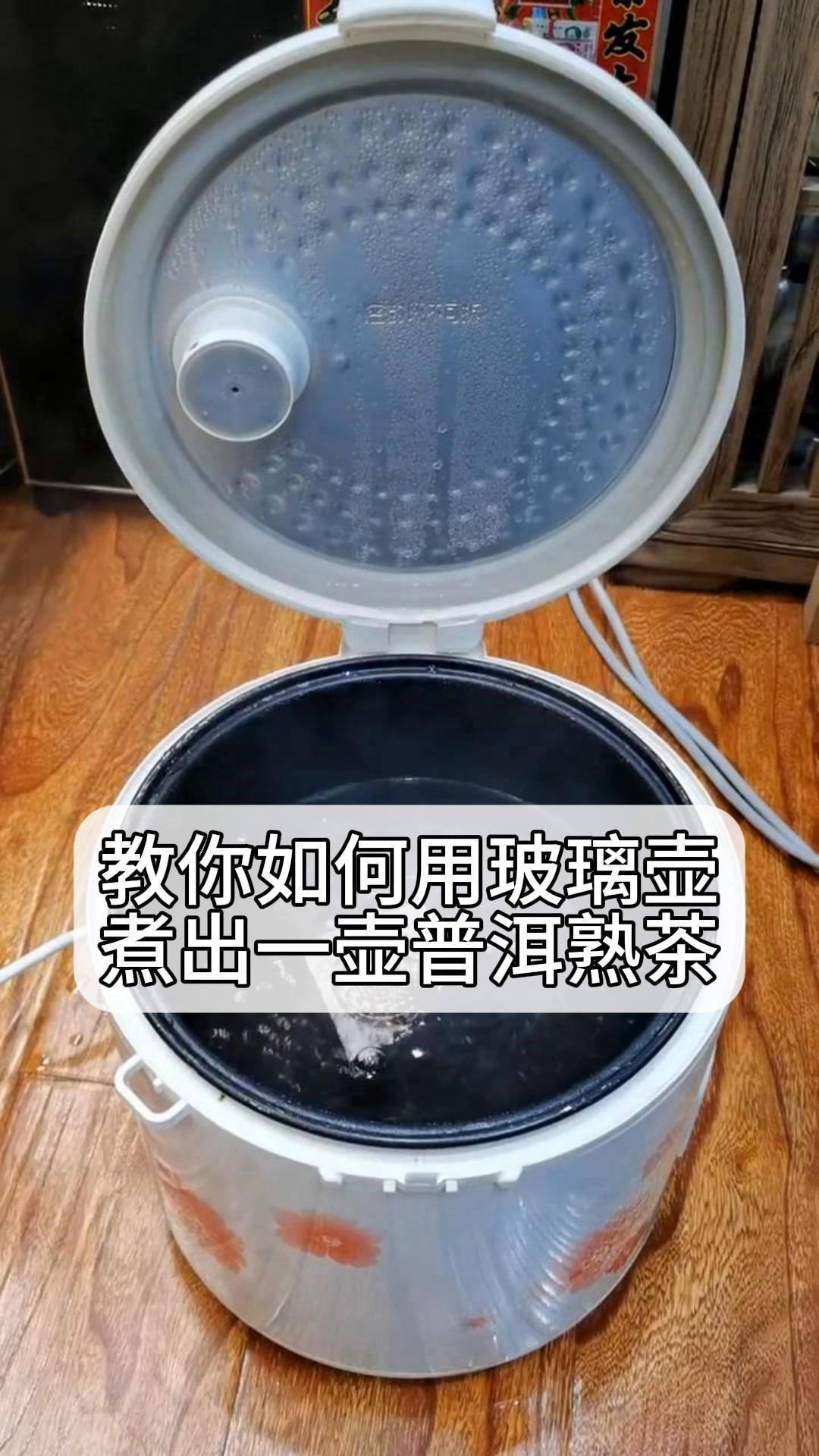 教你如何用玻璃壶,煮出一壶普洱熟茶