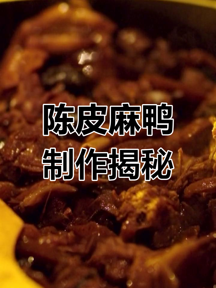 南京鸭子的新做法,陈皮麻鸭带你解锁不一样的美味
