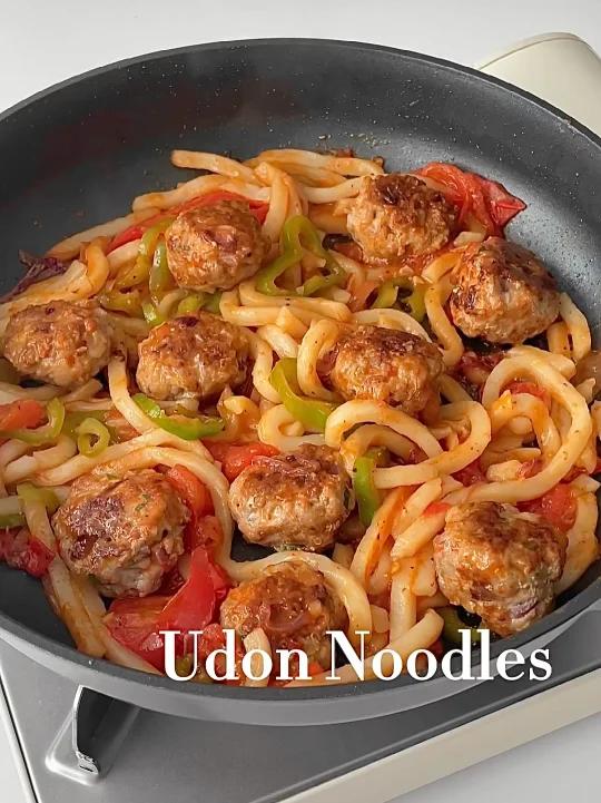 妖怪旅馆同款美食肉丸子那不勒斯乌冬面