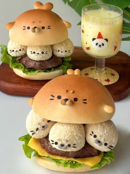 自制海豹巨无霸汉堡附教程