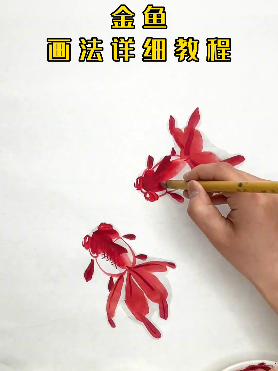 金鱼的详细画法