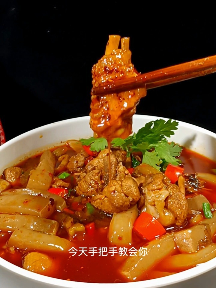 正宗四川魔芋烧鸭是这样做的