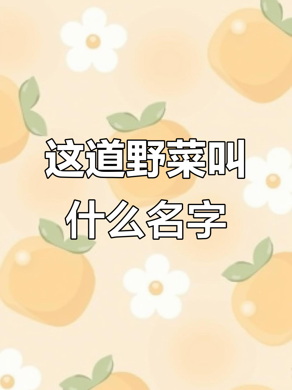 这是什么野菜?看起来有点怪,能吃吗?
