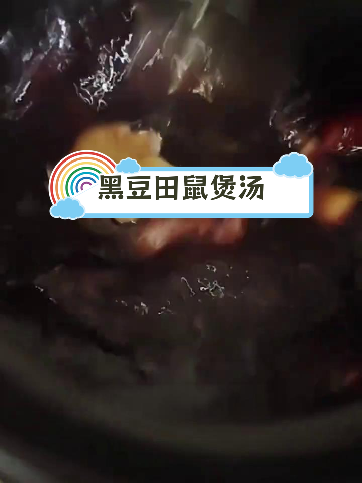 秋冬滋补黑豆田鼠汤,温暖又美味