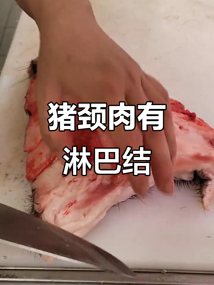 猪颈肉淋巴多,不能食用!如何正确分割猪肉