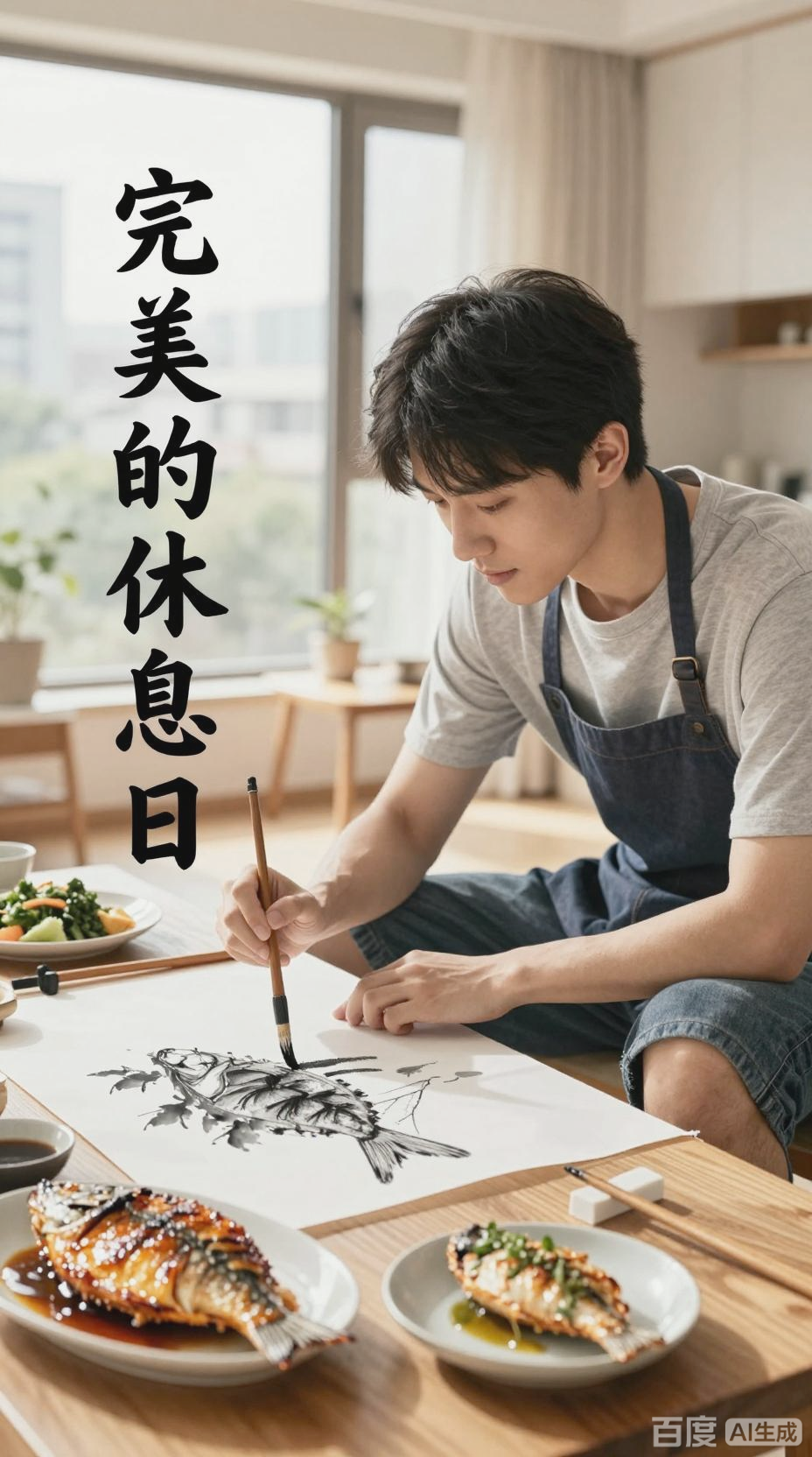 休息日烤鱼遇国画大师，一幅画竟值百万！