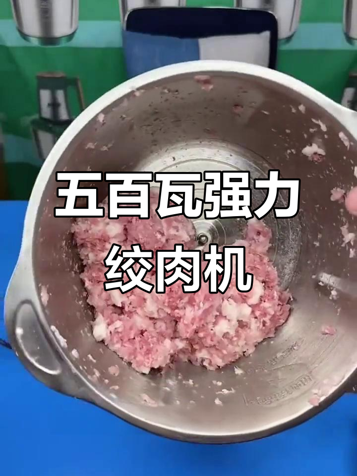5升绞肉机,电机强劲、刀片升级,轻松打碎食材