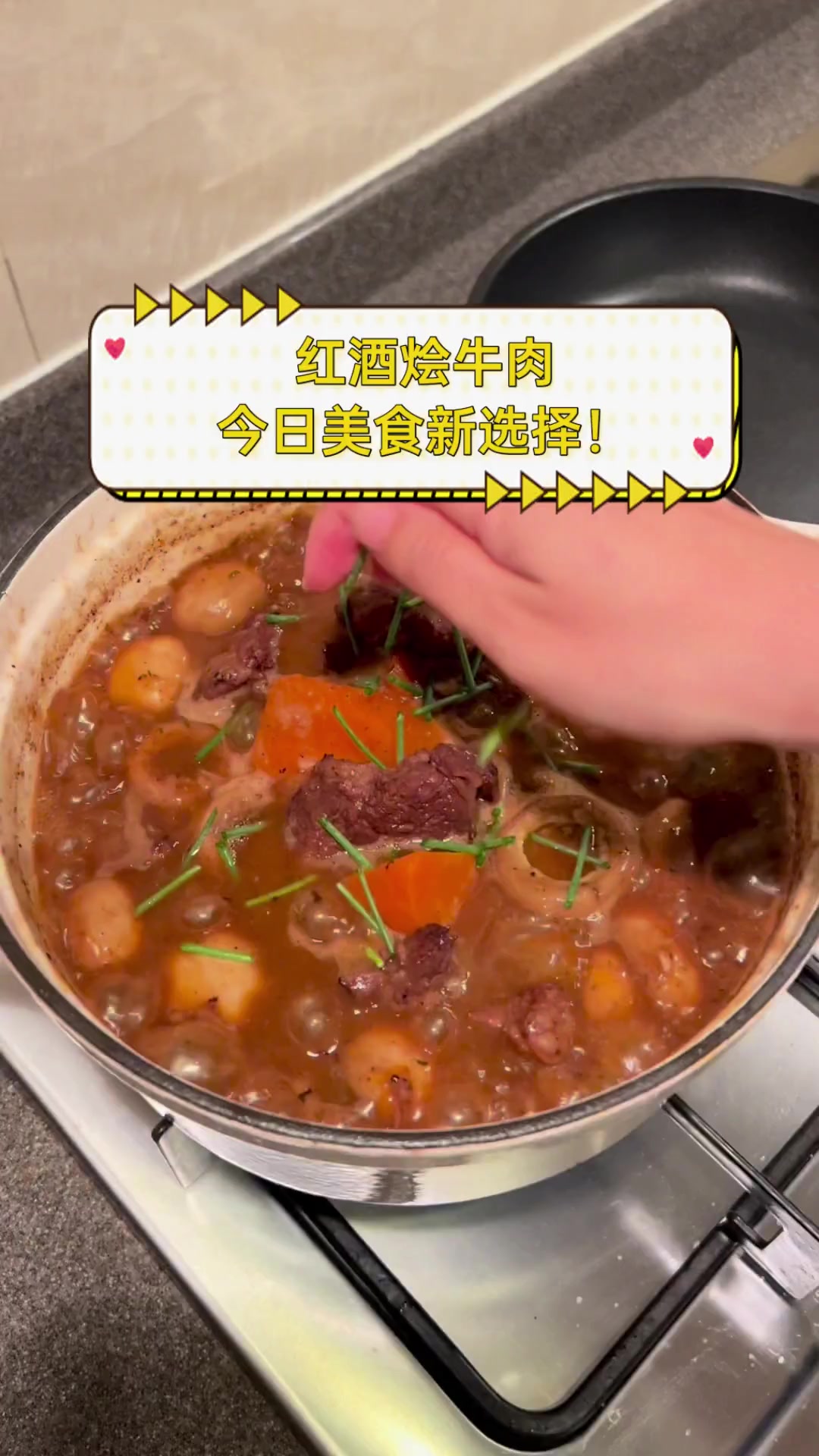 红酒烩牛肉,今日美食新选择!