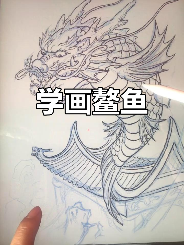 画鳌鱼技巧大揭秘,龙头鲤身如何呈现?