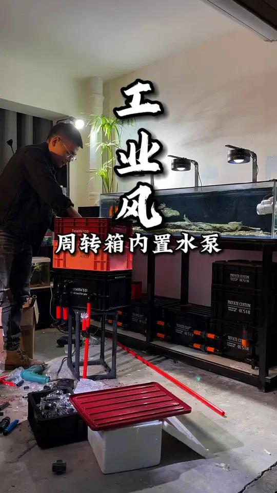 周转箱内置水泵过滤器制作全过程 养鱼日记 鱼缸过滤 周转箱内置水泵