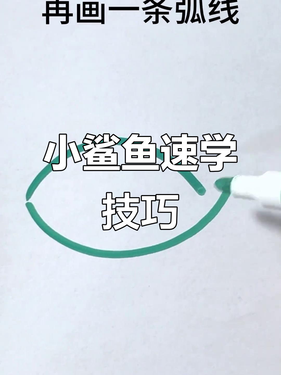 小鲨鱼画法超简单,轻松掌握!