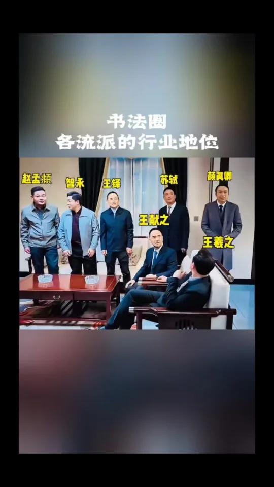 这就是书法界,各流派的行业地位!